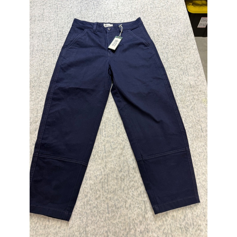 Alpine Design Womens Barrel Pant Deep Navy Blue High Rise ADW24905 Size 6 NEW